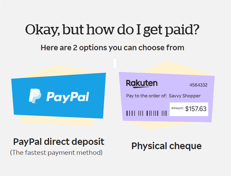 rakuten getting paid
